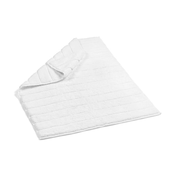 Tappeto da bagno in cotone bianco a righe, 60 x 90 cm Terry - Foutastic