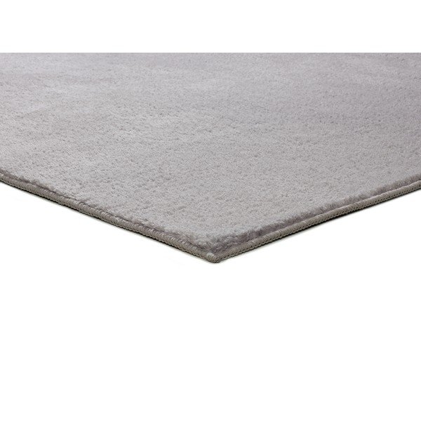Tappeto in microfibra grigio 80x150 cm Coraline Liso - Universal-image-3