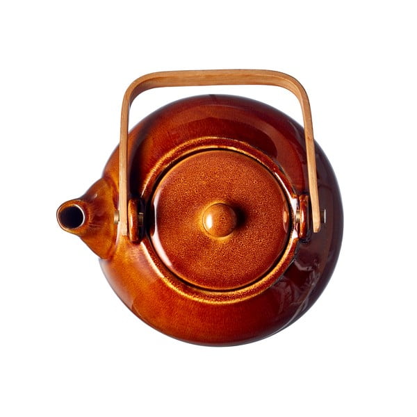 Teiera color ambra in ceramica con filtro 1,2 l Gastro Amber – Bitz-image-2