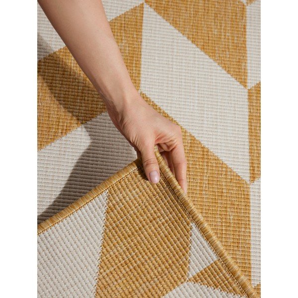 Tappeto da interno/esterno giallo ocra/color crema 160x230 cm Haringey Terrick – Ted Baker-image-3