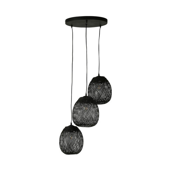 Lampada a sospensione nera 40x40 cm Elme - Côté Table