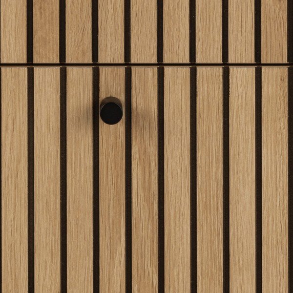 Cassettiera effetto rovere in colore naturale 81x80x40 cm Albany - Actona-image-4