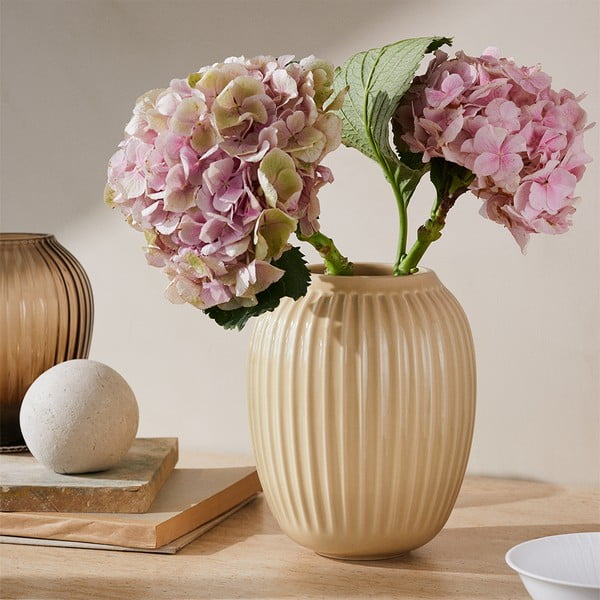 Vaso in ceramica beige Hammershøi - Kähler Design-image-3