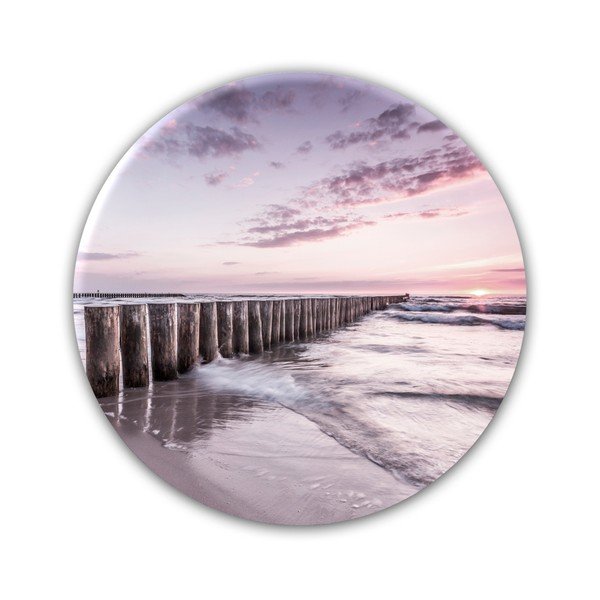 Decorazione da parete Glasspik Ringart Sunset, ø 70 cm - Styler