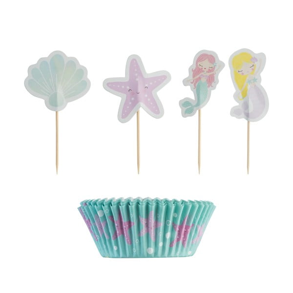 Set papírových košíčků a zápichů na cupcaky Mason Cash Under The Sea
