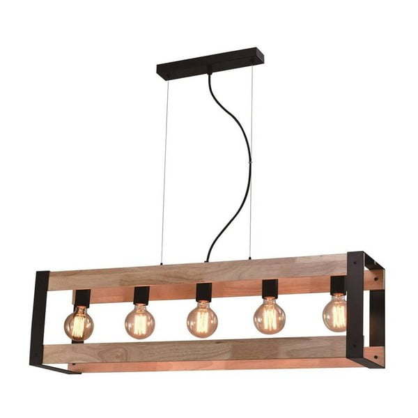 Lampada a sospensione nera 20x90 cm Varna - Candellux Lighting