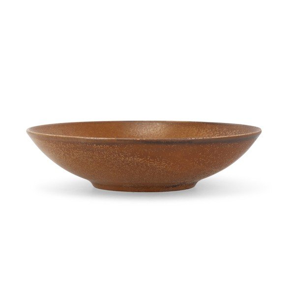 Piatto fondo marrone in porcellana ø 26 cm Ovio – BonBistro