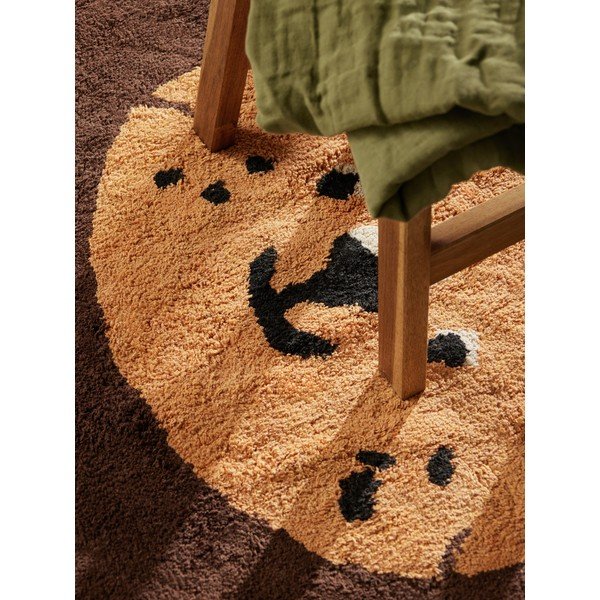 Tappeto per bambini arancione/marrone in cotone lavabile/tessuto a mano 112x120 cm Snuggle Lea – Hanse Home-image-4
