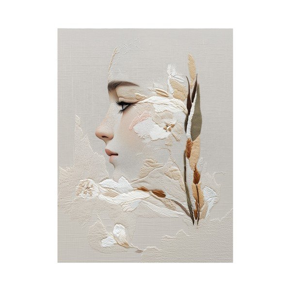 Dipinto 60x80 cm Stitched Bloom – Styler