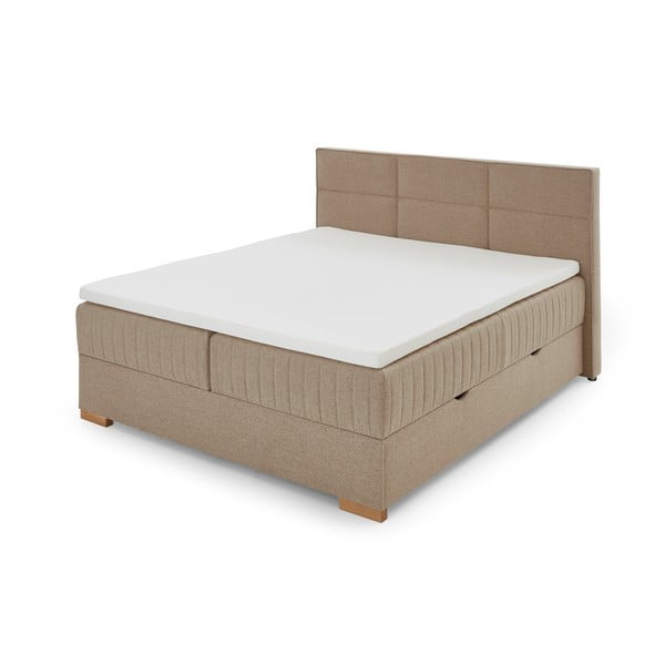 Letto boxspring beige con contenitore 160x200 cm Tambo - Meise Möbel