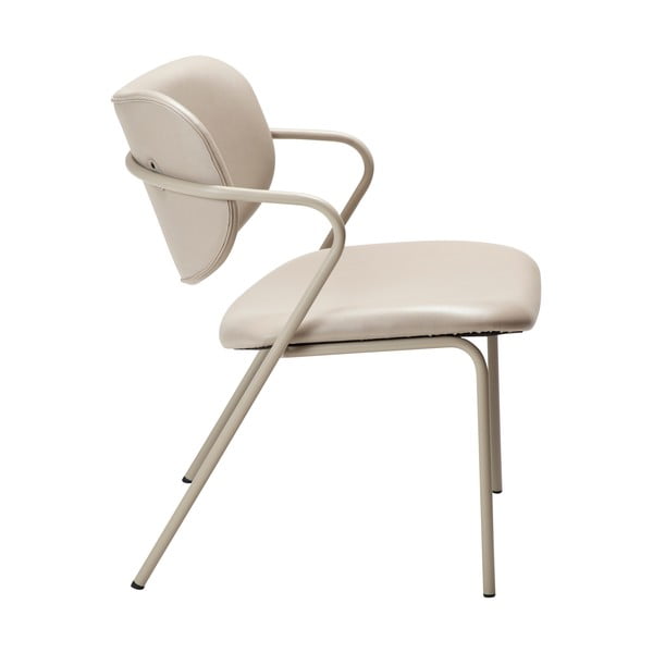 Poltrona in similpelle beige Zed - DAN-FORM Denmark-image-3