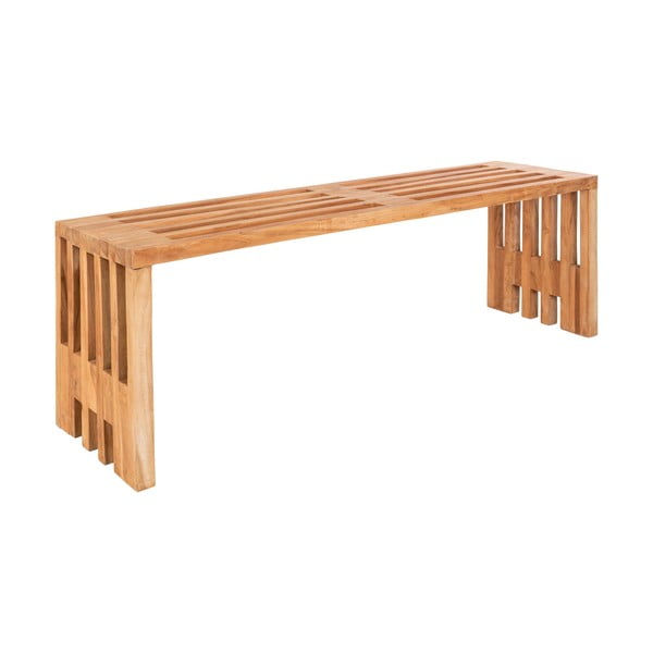Panchina da giardino in legno di teak , 140 x 35 cm Benidorm - House Nordic-image-2