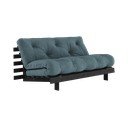 Divano letto color petrolio 160 cm Roots Black Night - Karup Design