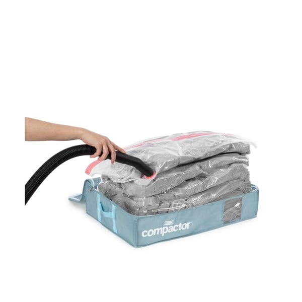 Set di organizer per sottoletto sottovuoto in plastica 3 pz 65x45x15,5 cm Blue Edition - Compactor-image-2