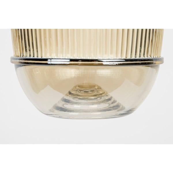 Lampada a sospensione color oro con paralume in vetro ø 12 cm Robin - White Label-image-4