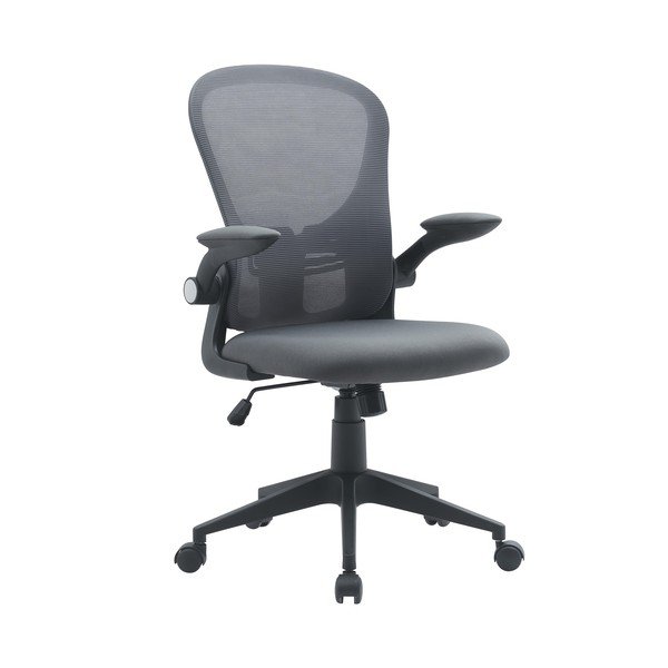 Sedia da ufficio grigia in imbottito Kempton – Yes Everyday