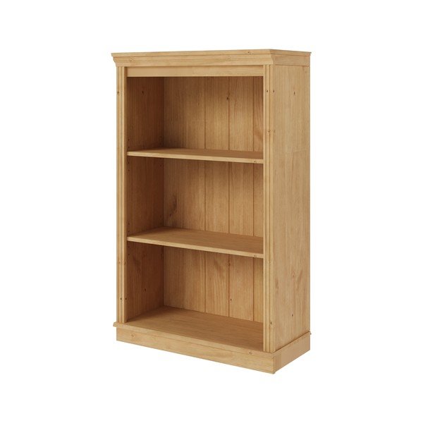 Libreria colore naturale chiaro in pino massiccio 74x118x35 cm Anita – Støraa-image-2