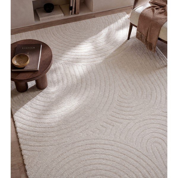 Tappeto color crema 160 x 230 cm Yen One - Universal-image-1