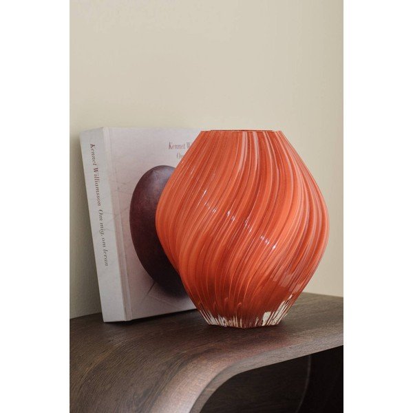 Vaso color mattone fatto a mano (altezza totale 23 cm) Selma – Ellos Home-image-1