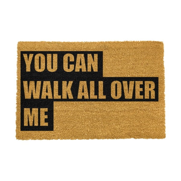 Tappeto in cocco naturale Walk All Over Me, 40 x 60 cm - Artsy Doormats
