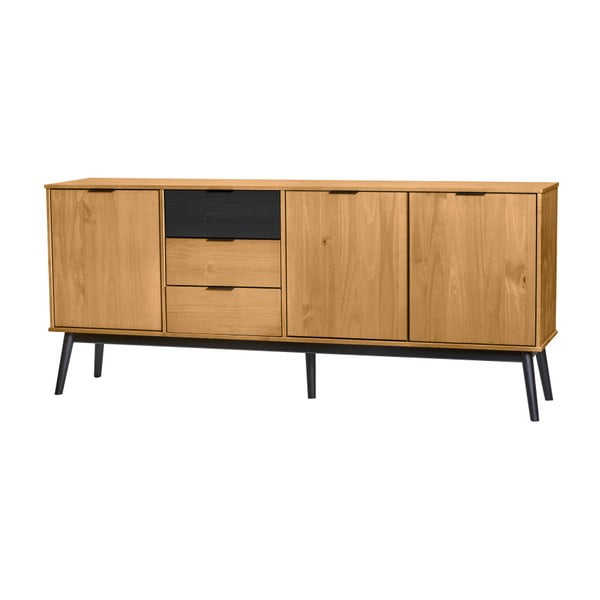 Credenza in legno di pino marrone Estela, larghezza 171 cm - Marckeric-image-1