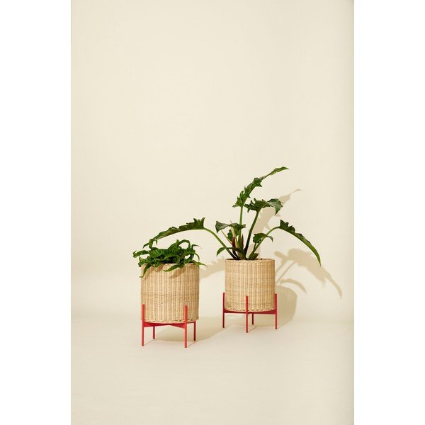 Portavaso in rattan ø 30 cm Splint - Hübsch-image-1