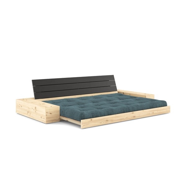 Divano letto in velluto a coste blu 244 cm Base - Karup Design-image-4