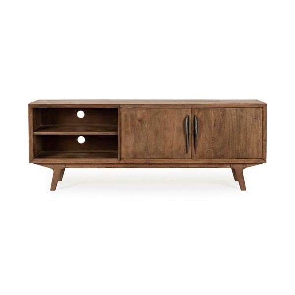 Mobile TV di colore naturale in mango massiccio 152x55x40 cm Sherman – Bizzotto-image-1