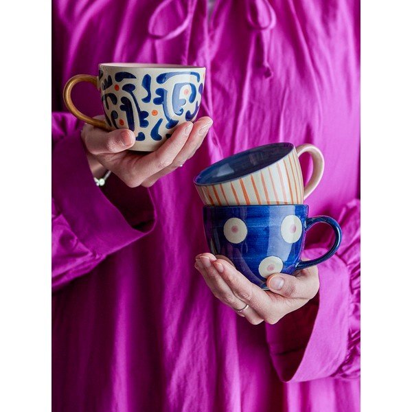 Tazze in set da latte in gres 3 pz 290 ml Eviaya – Bloomingville-image-1