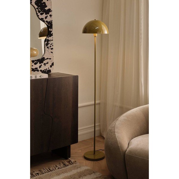 Lampada da terra color kaki in metallo (altezza totale 160 cm) Morris – Ellos Home-image-1