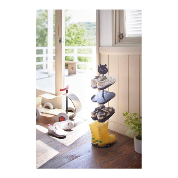 Scarpiera per bambini in metallo nero Kid's Shoe Rack - YAMAZAKI-image-1