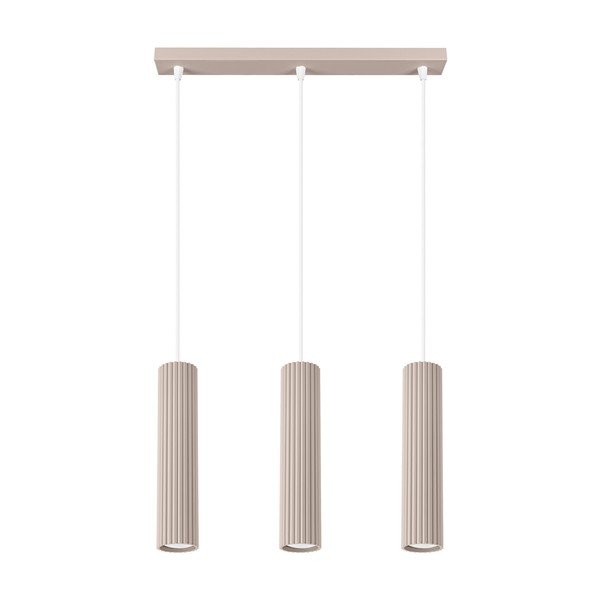 Lampadario grigio tortora in metallo Gleam – Sollux