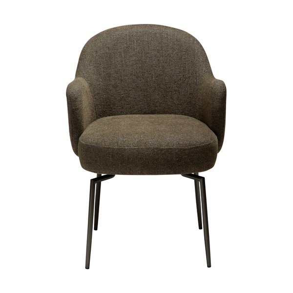 Sedia da pranzo color kaki con braccioli/girevole Bae – DAN-FORM Denmark-image-2