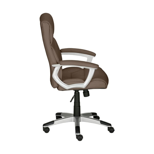 Sedia da ufficio in similpelle marrone Flori - Støraa-image-2