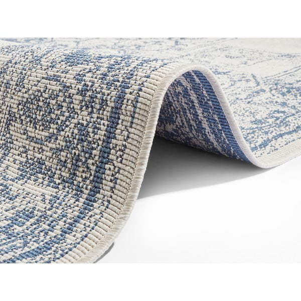 Tappeto da esterno blu e crema , 160 x 230 cm Borbon - NORTHRUGS-image-4