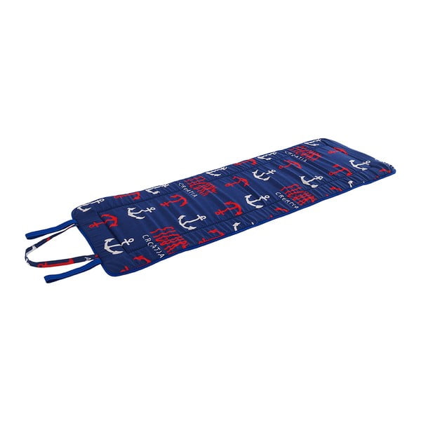 Cuscino per seduta da giardino rosso/blu per sedia a sdraio 52x148 cm   Anchors – B.E.S.