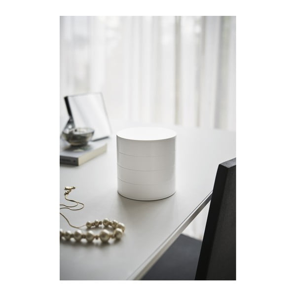 Portagioie a castello bianco , ⌀ 10 cm Tower - YAMAZAKI-image-2