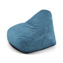 Puof a sacco blu con rivestimento in velluto a coste Snug 100 – SLOWDOWN