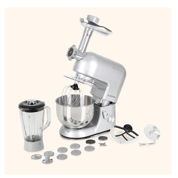 Robot da cucina multifunzione grigio Lucia Argentea - Klarstein-image-1