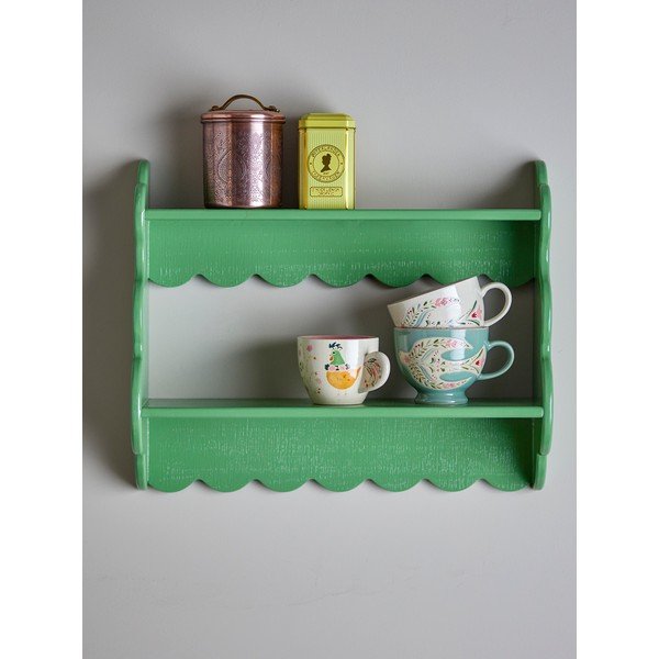 Mensola verde in abete massiccio con ripiani multipli 49,5 cm Salla – Bloomingville-image-3