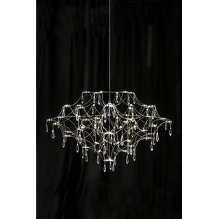 Lampadario LED argentato ø 80 cm Efesos – Markslöjd