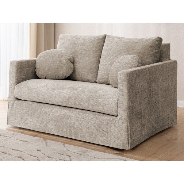Divano beige 140 cm Paphos – Ropez-image-2