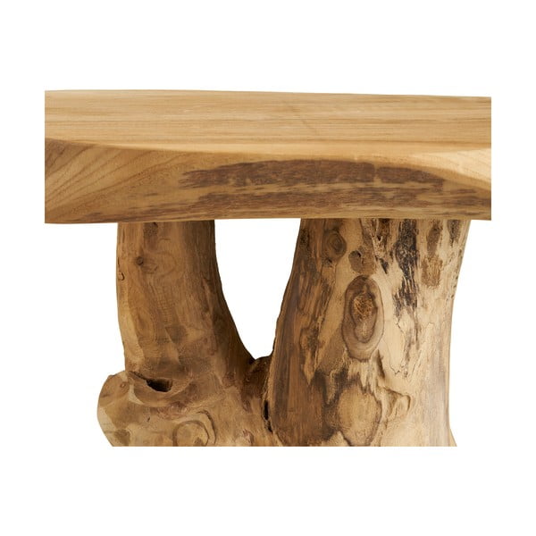 Tavolino rotondo in teak massiccio ø 40 cm Palena – House Nordic-image-4
