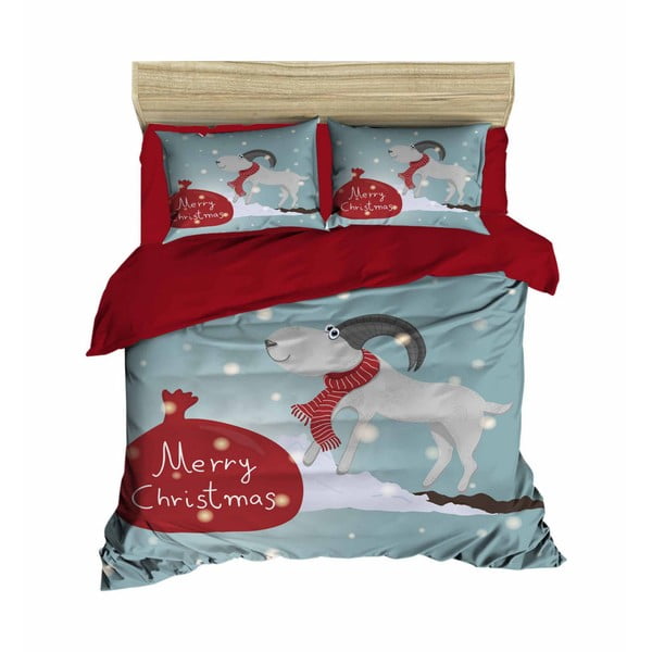 Biancheria da letto natalizia per letto matrimoniale con lenzuolo Amalia, 160 x 220 cm - Mijolnir