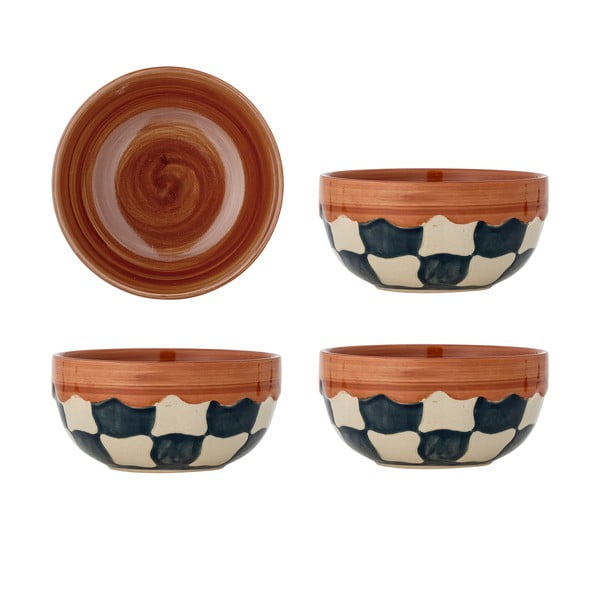 Ciotoline in set in gres 4 pz 590 ml Check – Bloomingville