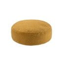Pouf a sacco per bambini marrone con rivestimento in bouclé Round – Wigiwama