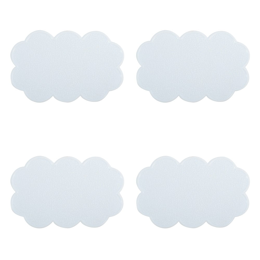 Set di tappetini antiscivolo per bambini 4 pz per la vasca 9x14,5 cm Nuages – MSV | Tappetini antiscivolo per bambini