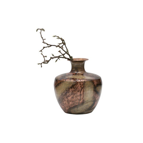 Dekorativní váza z recyklovaného kovu BePureHome, ø 30 cm-image-2