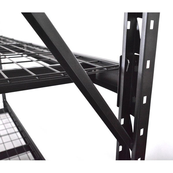 Portaoggetti in metallo nero 196x183 cm - Rojaplast-image-3