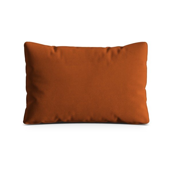 Cuscino per divano color terracotta con rivestimento in velluto Kemi – Cosmopolitan Design